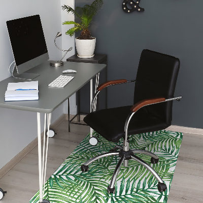 Tapis fauteuil bureau do biura Feuilles exotiques