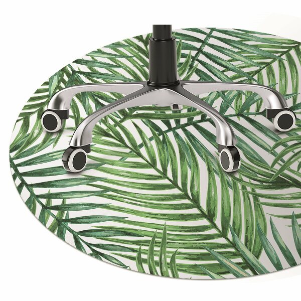 Tapis fauteuil bureau do biura Feuilles exotiques