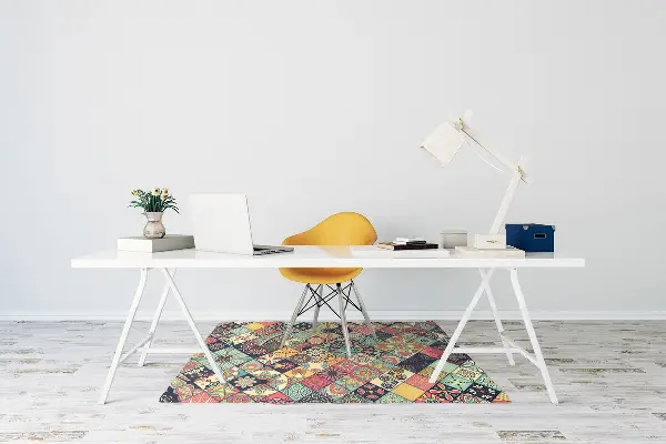 Tapis protège sol Mosaïque ethnique