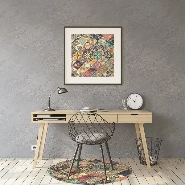 Tapis protège sol Mosaïque ethnique