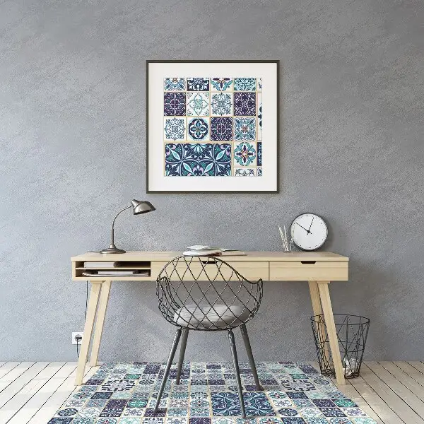 Tapis protège sol Beau patchwork