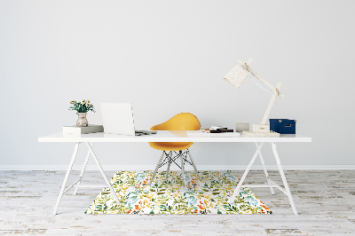 Tapis bureau Fleurs boho