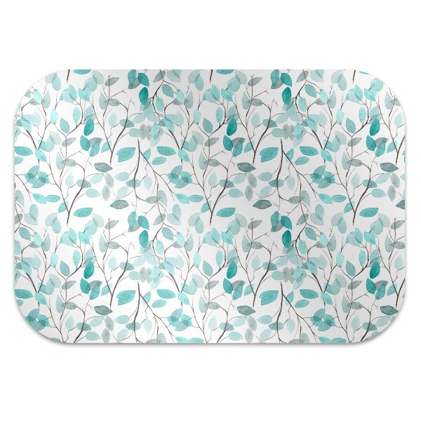 Tapis de chaise de bureau Feuilles d'aquarelle
