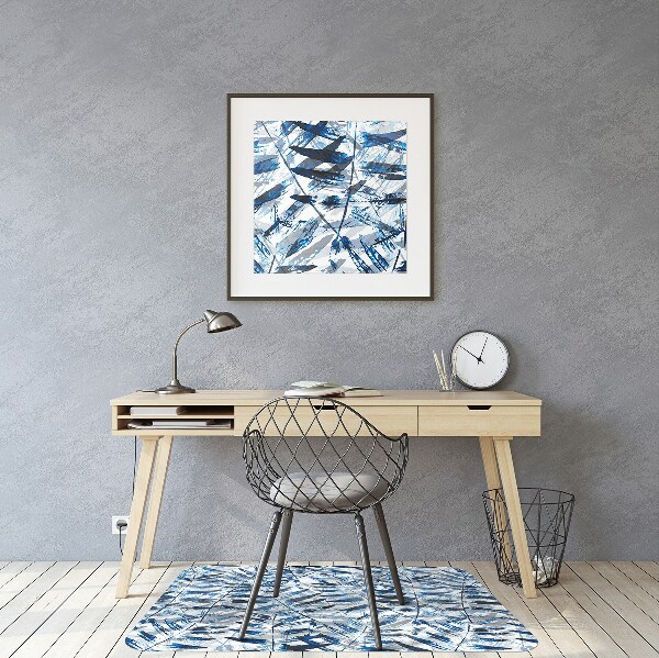 Tapis fauteuil bureau do biura Feuilles tropicales