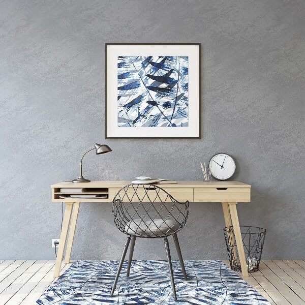 Tapis fauteuil bureau do biura Feuilles tropicales