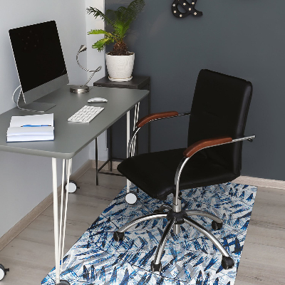 Tapis fauteuil bureau do biura Feuilles tropicales