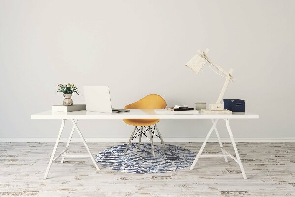 Tapis fauteuil bureau do biura Feuilles tropicales