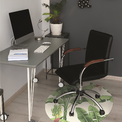 Tapis pour chaise de bureau Taches de banane