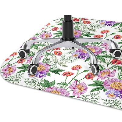 Tapis pour chaise de bureau Bouquet de pivoine