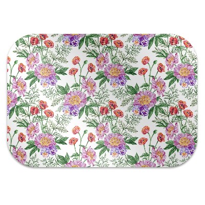 Tapis pour chaise de bureau Bouquet de pivoine