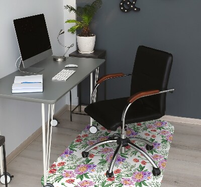 Tapis pour chaise de bureau Bouquet de pivoine