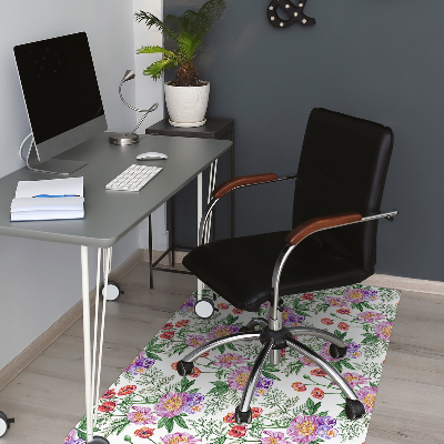 Tapis pour chaise de bureau Bouquet de pivoine