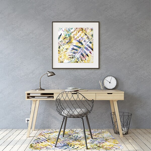Tapis de chaise feuilles d'or