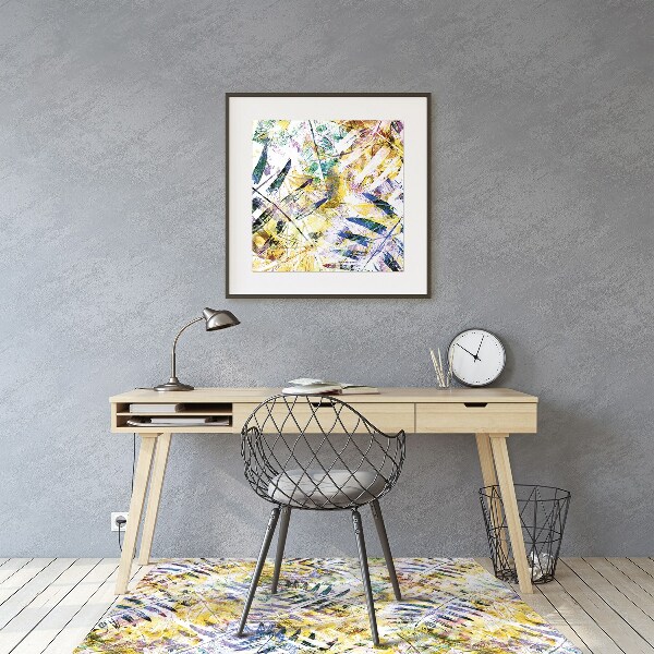 Tapis de chaise feuilles d'or