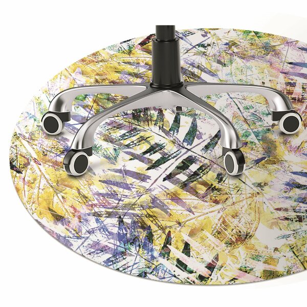 Tapis de chaise feuilles d'or