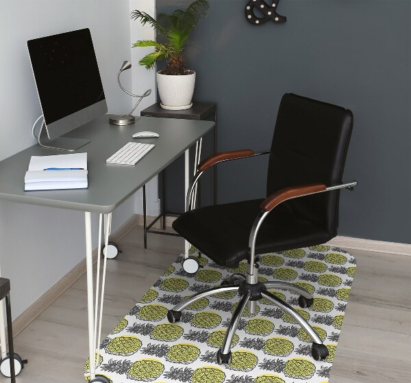 Tapis pour chaise de bureau Motif d'ananas