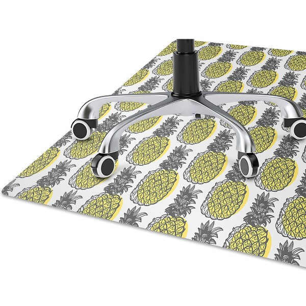 Tapis pour chaise de bureau Motif d'ananas