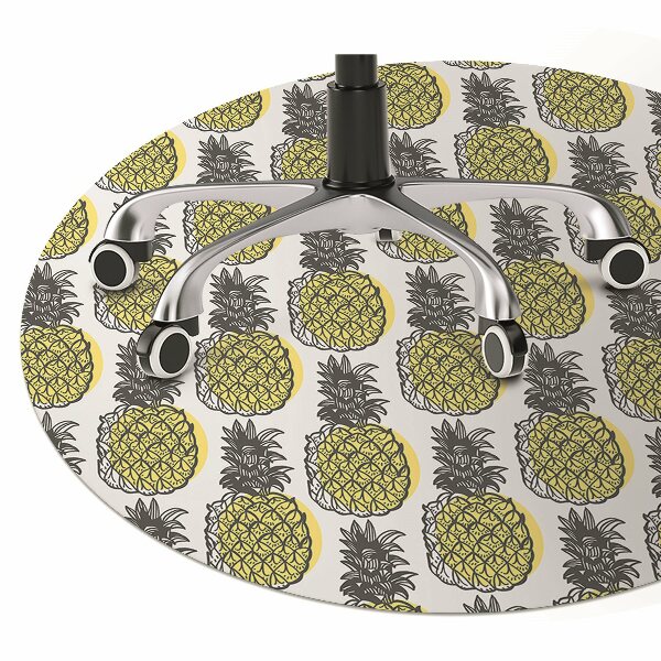 Tapis pour chaise de bureau Motif d'ananas