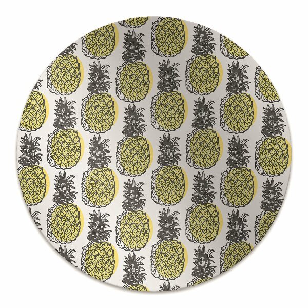 Tapis pour chaise de bureau Motif d'ananas