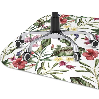 Tapis fauteuil bureau do biura Fleurs tropicales