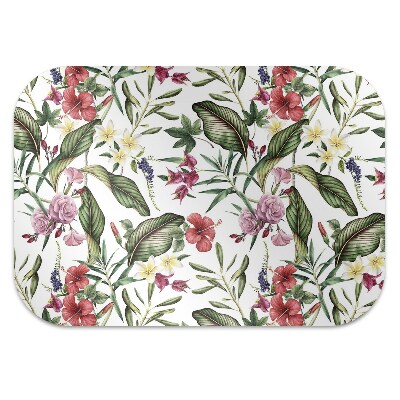 Tapis fauteuil bureau do biura Fleurs tropicales