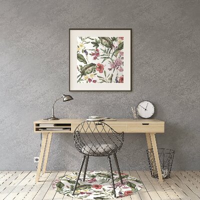 Tapis fauteuil bureau do biura Fleurs tropicales