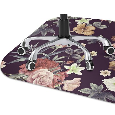 Tapis de chaise de bureau Fleurs de jardin