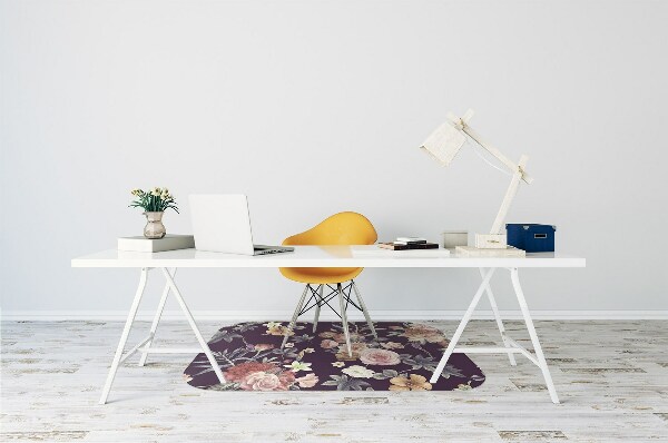 Tapis de chaise de bureau Fleurs de jardin