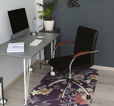 Tapis de chaise de bureau Fleurs de jardin