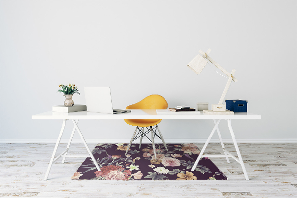 Tapis de chaise de bureau Fleurs de jardin