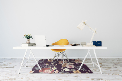 Tapis de chaise de bureau Fleurs de jardin