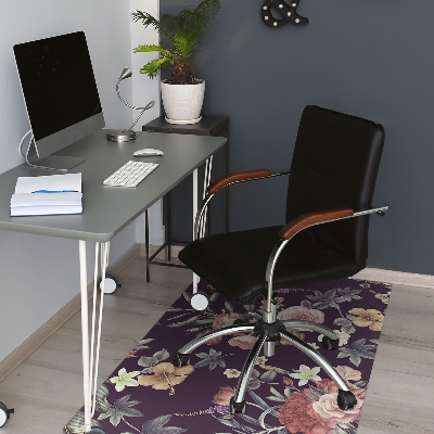 Tapis de chaise de bureau Fleurs de jardin