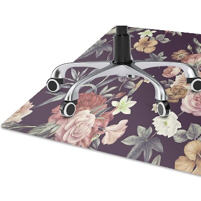 Tapis de chaise de bureau Fleurs de jardin