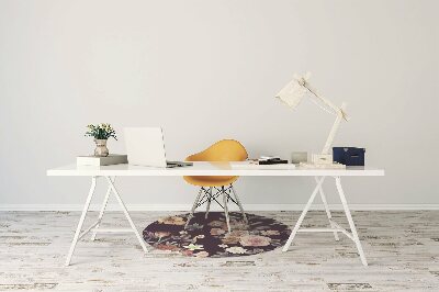 Tapis de chaise de bureau Fleurs de jardin