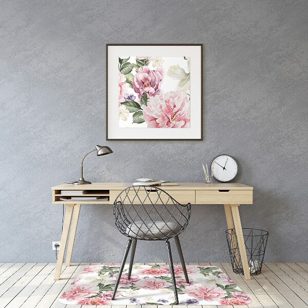 Tapis bureau Art des fleurs