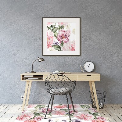 Tapis bureau Art des fleurs