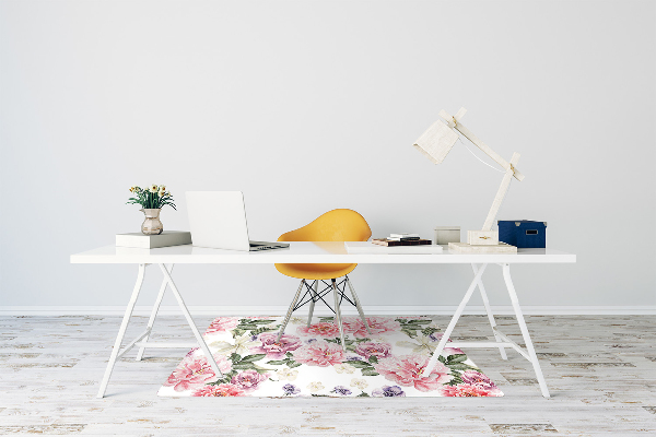 Tapis bureau Art des fleurs