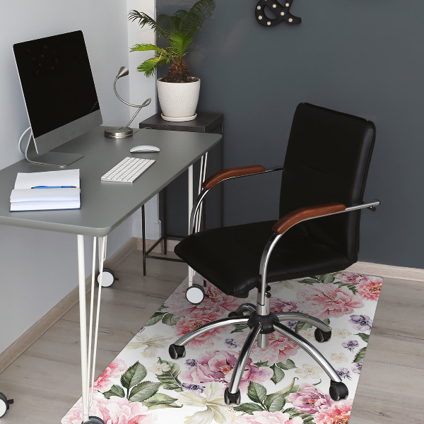 Tapis bureau Art des fleurs