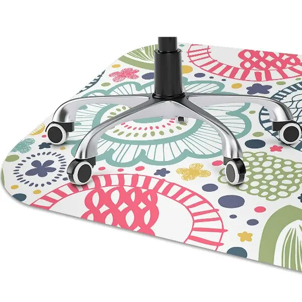 Tapis de chaise de bureau Fleurs colorées