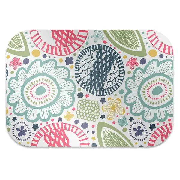 Tapis de chaise de bureau Fleurs colorées