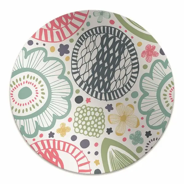 Tapis de chaise de bureau Fleurs colorées