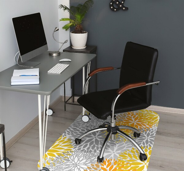 Tapis bureau Chrysanthèmes