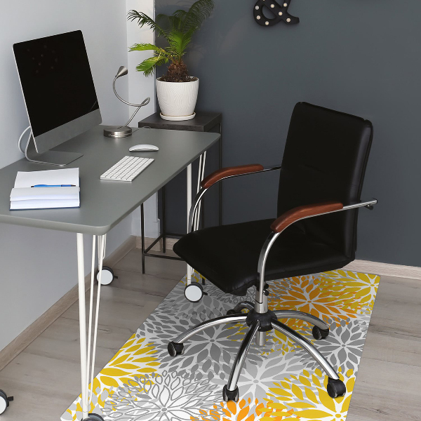 Tapis bureau Chrysanthèmes