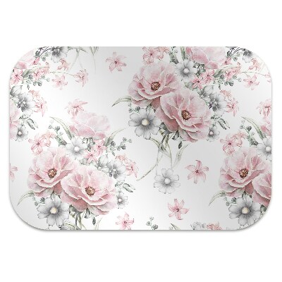 Tapis de chaise de bureau Fleurs