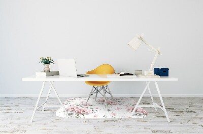 Tapis de chaise de bureau Fleurs