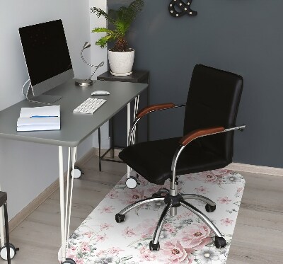 Tapis de chaise de bureau Fleurs