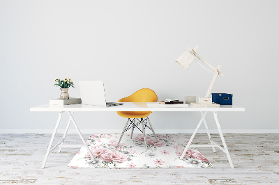 Tapis de chaise de bureau Fleurs