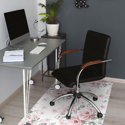 Tapis de chaise de bureau Fleurs