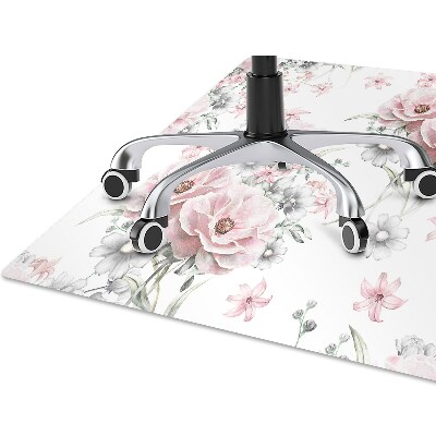 Tapis de chaise de bureau Fleurs