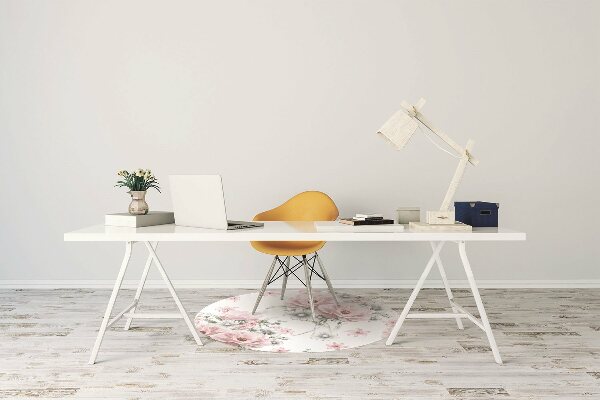 Tapis de chaise de bureau Fleurs